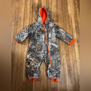 Carhartt 18M Realtree Camo Snowsuit with Orange Trim